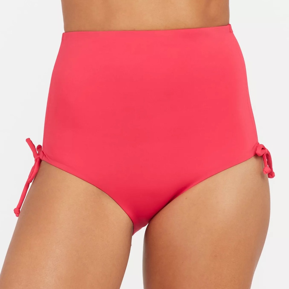 SPANX Adjustable High-Rise Swim Brief in Sunkissed Navy $88